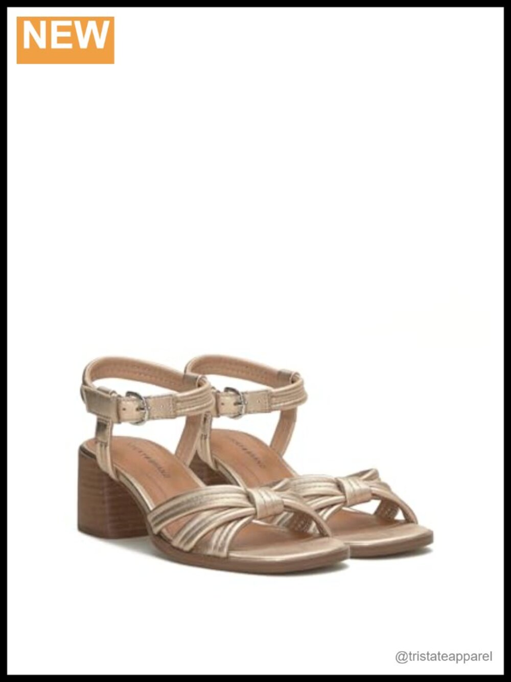 Lucky Brand Jolenne Leather Heeled Sandals Ankle Strap Open Toe